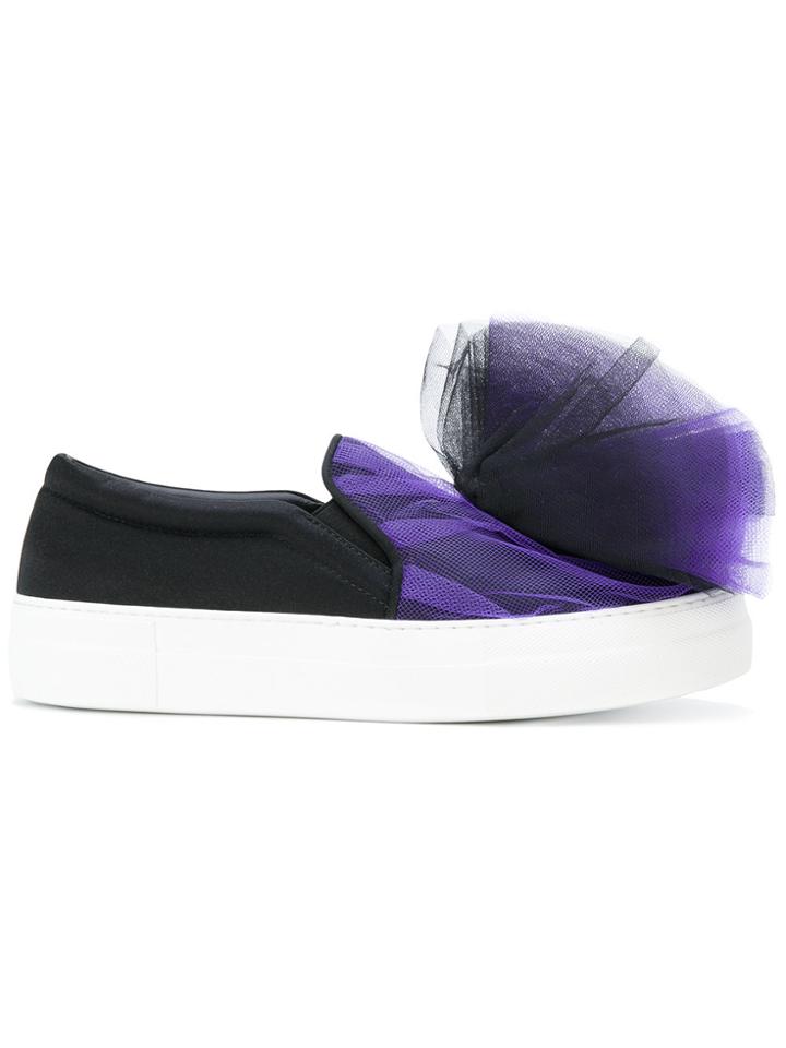 Joshua Sanders Tulle Sneakers - Black