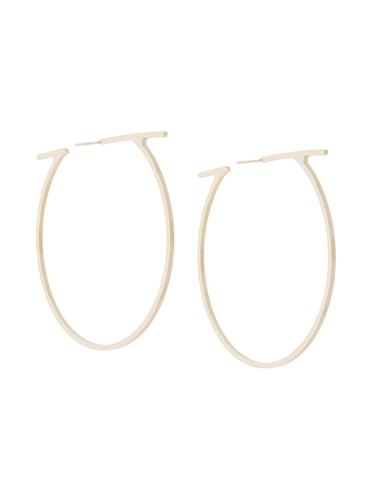 Salvatore Ferragamo Gancio Hoop Earrings - Metallic