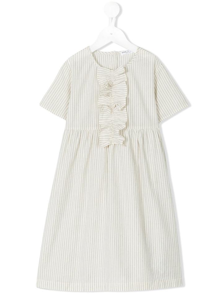 Babe And Tess - Ribbon Dress - Kids - Cotton/linen/flax - 4 Yrs, Nude/neutrals