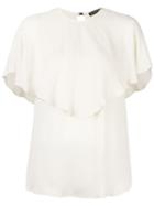 Plein Sud Layered Blouse, Women's, Size: 44, White, Silk