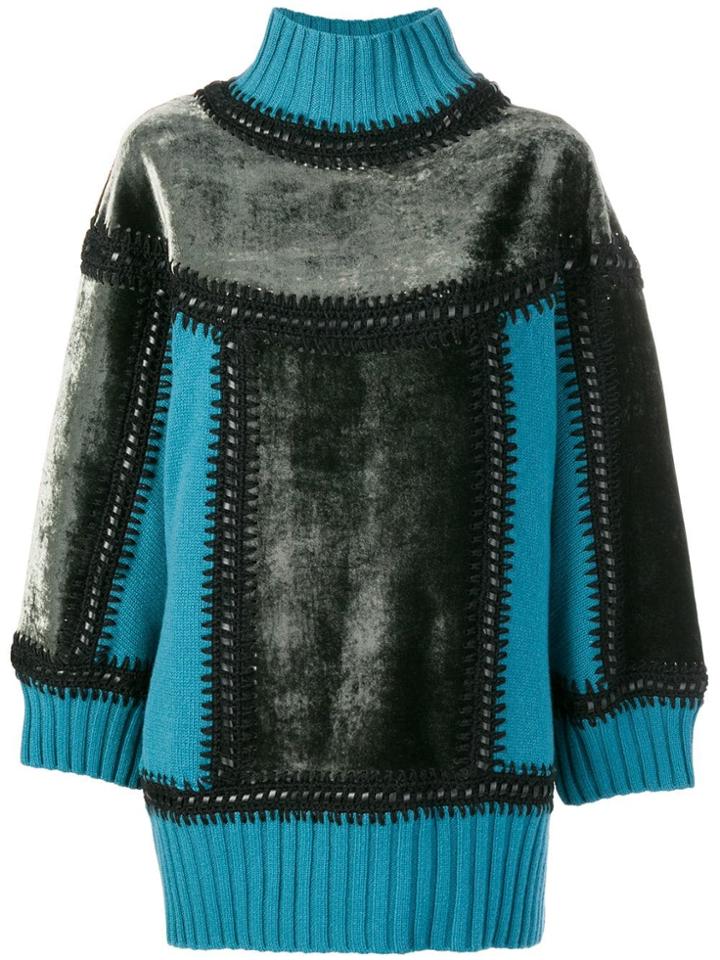 Alberta Ferretti Loose Fitted Sweater - Blue