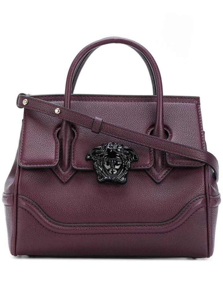 Versace - Palazzo Empire Tote Bag - Women - Leather - One Size, Pink/purple, Leather