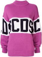 Gcds Logo Knitted Jumper - Purple