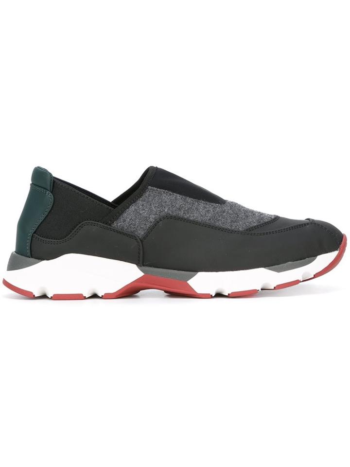 Marni Panelled Low-top Sneakers