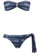 Brigitte Bandeau Bikini Set, Women's, Size: Gg, Blue, Polyamide/spandex/elastane