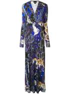 Just Cavalli Night Jungle Maxi Dress - Blue