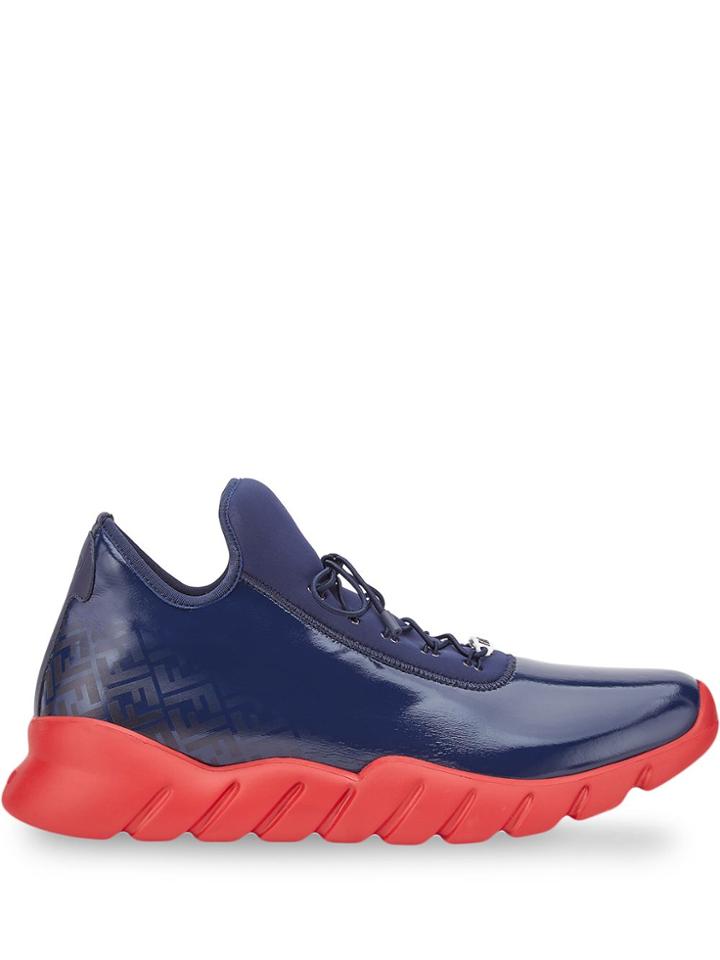 Fendi Ff Pattern Sneakers - Blue