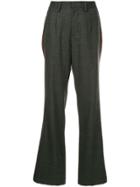 Kolor Checked Flared Trousers - Grey