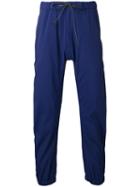 Kazuyuki Kumagai - Waterproof Elasticated Joggers - Men - Nylon/polyester - Ii, Blue, Nylon/polyester