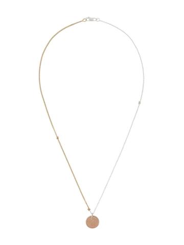 Biis Rose Gold Plated Spanish Cent Charm Necklace - Metallic