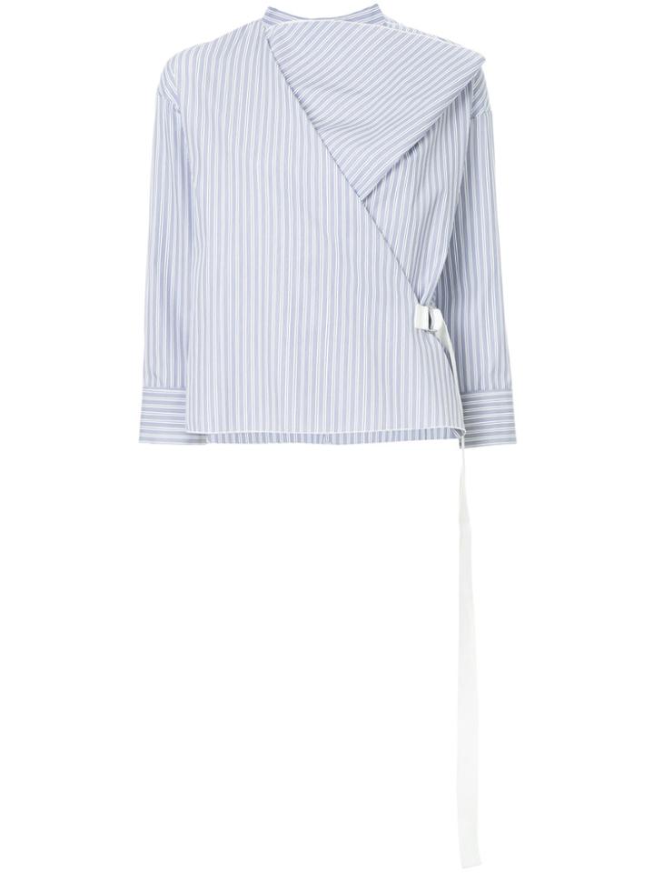 Astraet Asymmetric Long-sleeve Top - Blue