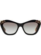Miu Miu Eyewear Embellished Frame Sunglasses