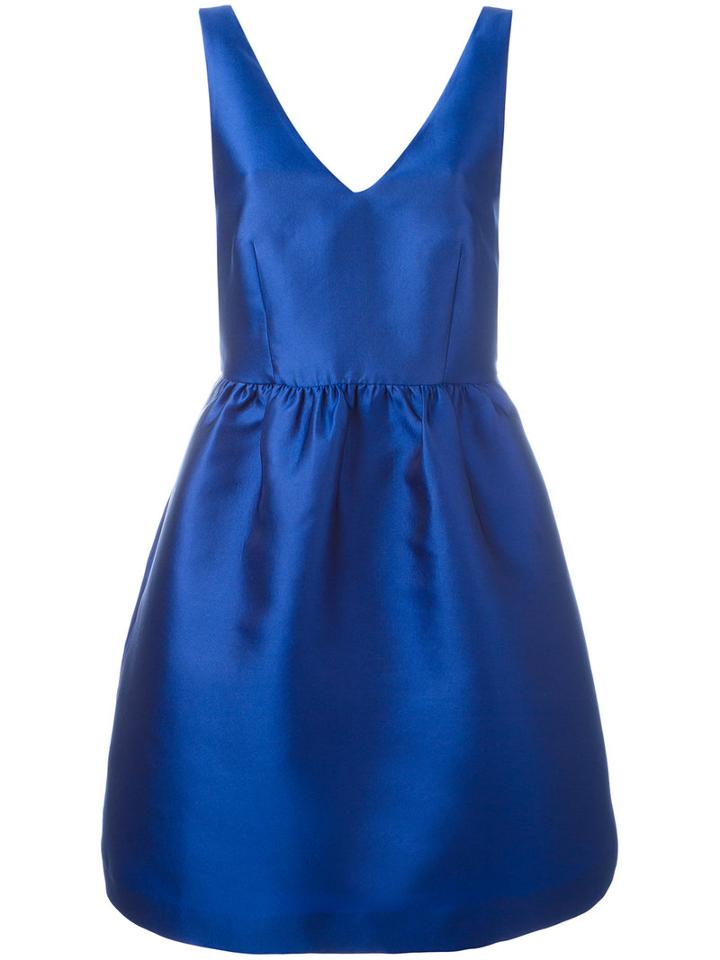 P.a.r.o.s.h. Flared Sleeveless Dress, Women's, Size: Medium, Blue, Polyester/silk/acetate/viscose