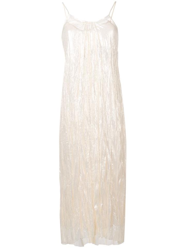 Forte Forte Metallic Slip Dress - White