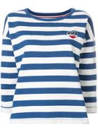 Tommy Hilfiger Striped Fitted Top - Blue
