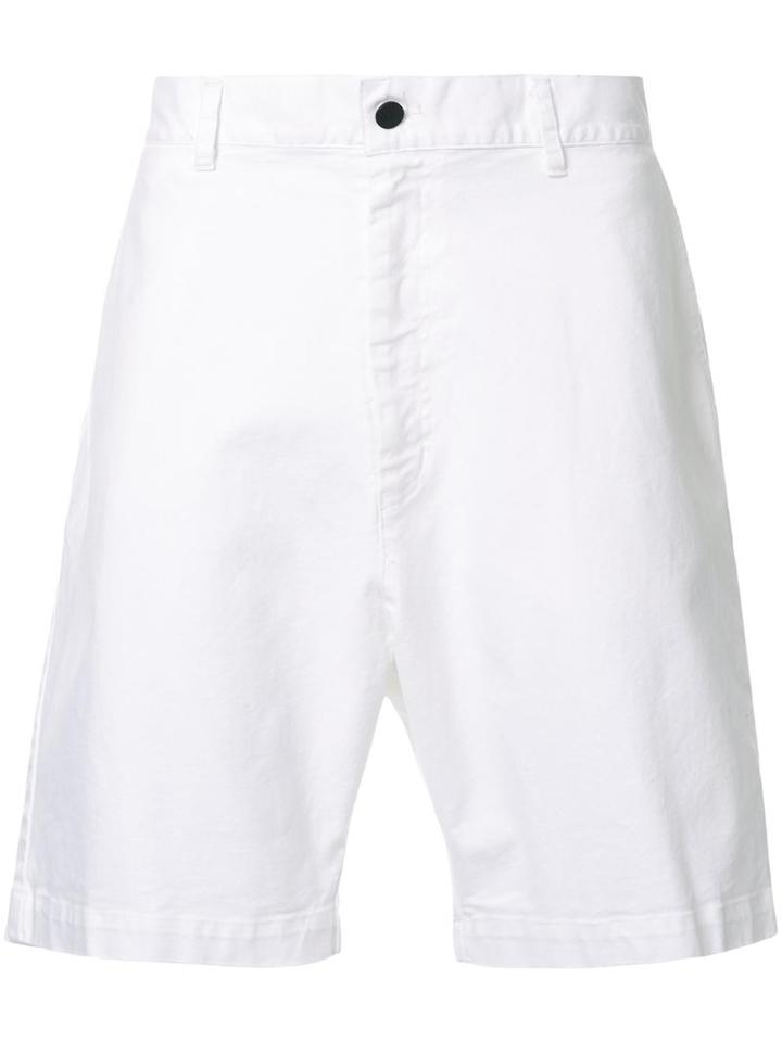 Bassike Bermuda Shorts, Men's, Size: Xl, White, Cotton/polyurethane
