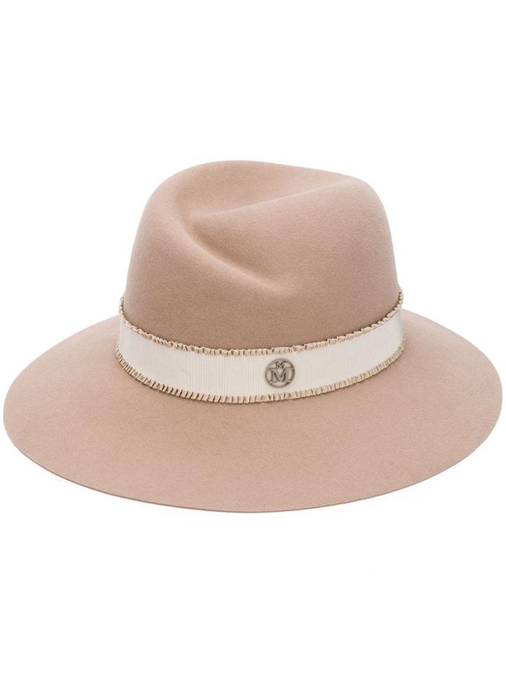 Maison Michel Virginie Fedora Hat - Neutrals