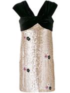 Talbot Runhof Sequin Embellished Dress - Neutrals