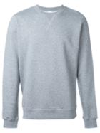Sunspel Loopback Long-sleeved Sweatshirt, Men's, Size: Large, Grey, Cotton