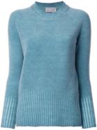 Drumohr Round Neck Jumper, Women's, Size: 46, Green, Virgin Wool