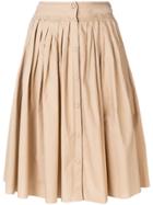 Prada Vintage 1990's Draped Short Skirt - Neutrals