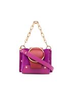 Yuzefi Purple And Red Delila Mini Suede Cross-body Bag - Pink