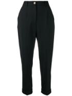 Dolce & Gabbana Cropped Cigarette Pants - Black