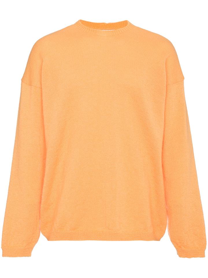 Our Legacy Crewneck Mohair Sweater - Yellow & Orange