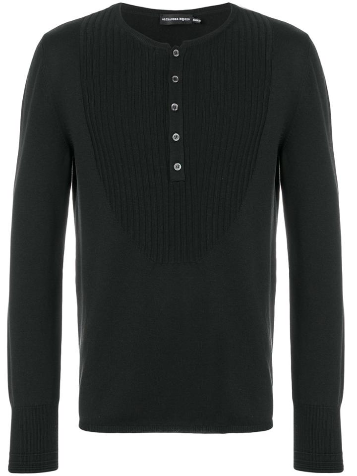 Alexander Mcqueen Henley Jumper - Black