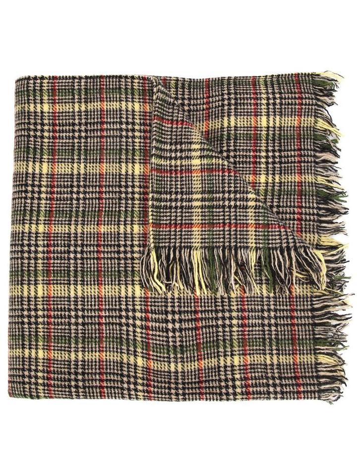 Faith Connexion Small Houndstooth Scarf, Men's, Black, Polyamide/virgin Wool