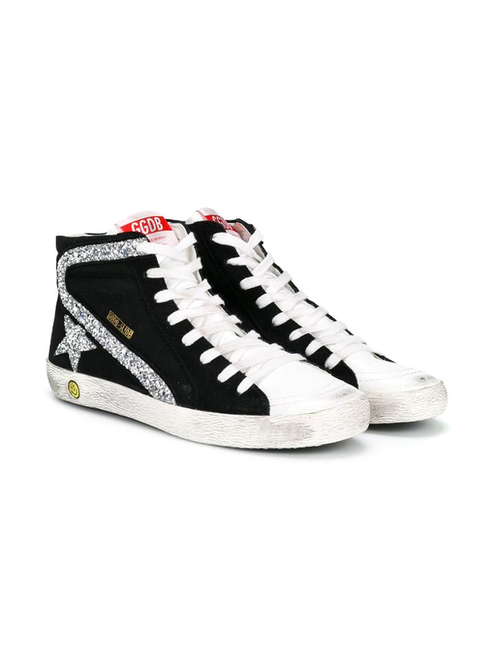 Golden Goose Deluxe Brand Kids Francy Hi-top Sneakers - Black