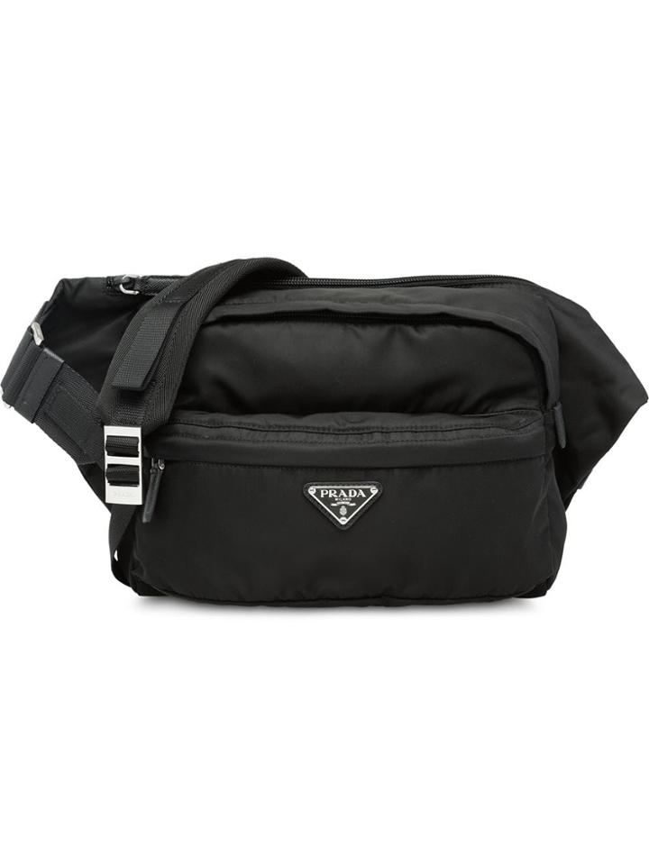 Prada Technical Fabric Cross-body Bag - Black