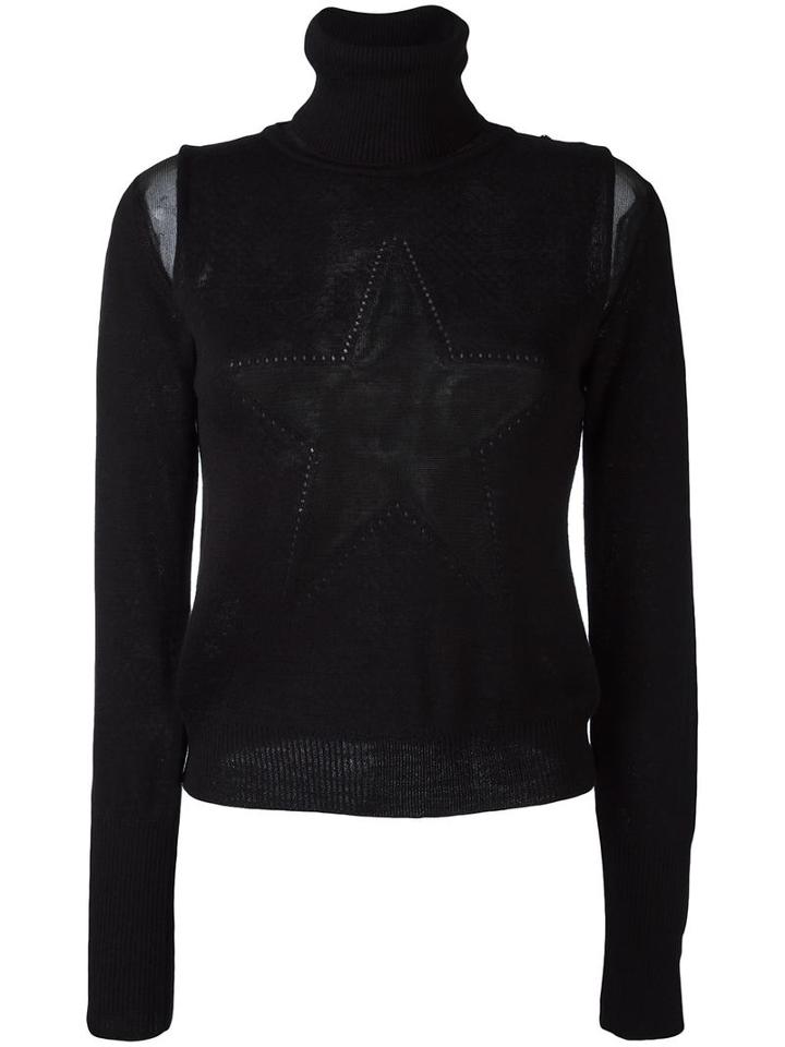 Diesel 'mestrella' Turtleneck Jumper, Women's, Size: Medium, Black, Viscose/acrylic/wool/nylon