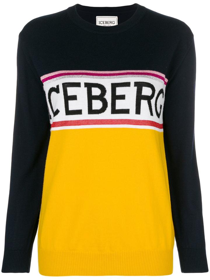 Iceberg Logo Jumper - Blue
