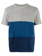 Howlin' - Colourblock T-shirt - Men - Cotton/polyester - M, Grey, Cotton/polyester