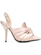 Nº21 Knot Detail Mules - Neutrals