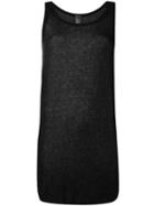 Ann Demeulemeester Sheer Vest Top - Black