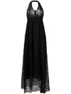 Liu Jo Sleeveless Embroidered Long Dress - Black