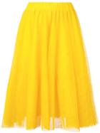 Essentiel Antwerp - Full Midi Skirt - Women - Polyamide/viscose - 38, Yellow/orange, Polyamide/viscose