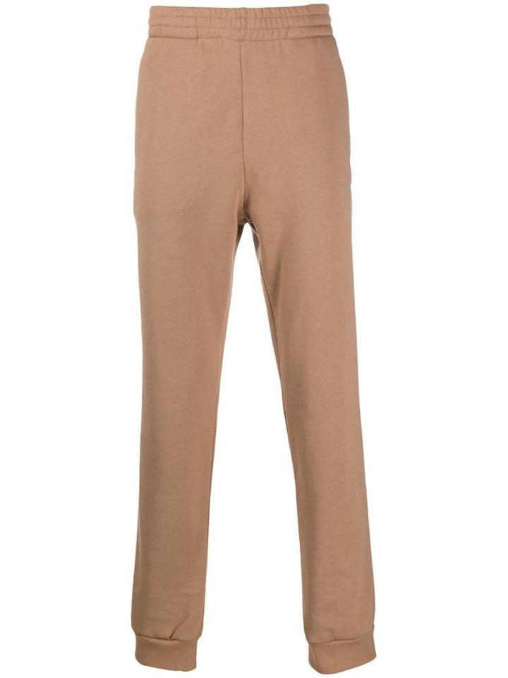 Msgm Logo Printed Track Pants - Neutrals