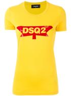 Dsquared2 Printed Logo T-shirt - Yellow & Orange