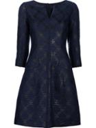 Yigal Azrouel 'diamond Plaid' Dress, Women's, Size: 8, Blue, Polyamide/polyester/viscose/polyimide