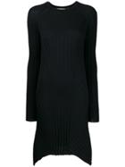 Helmut Lang Ribbed Day Dress - Blue