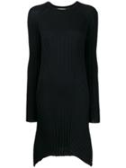 Helmut Lang Ribbed Day Dress - Blue