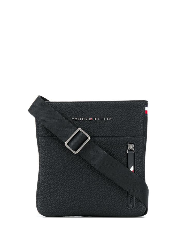 Tommy Hilfiger Logo Messenger Bag - Black
