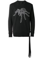 Blackbarrett Tarantula Motif Sweatshirt