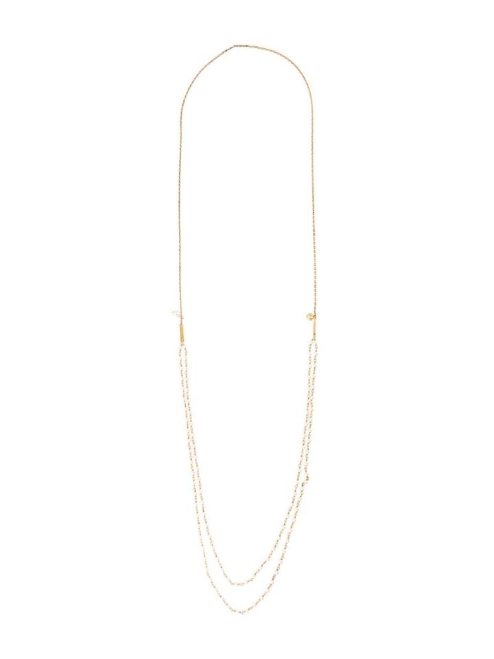 Marc Jacobs Faux Pearl Strand Necklace, Women's, Metallic