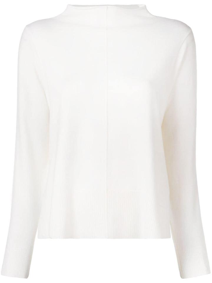 Lorena Antoniazzi Funnel Neck Jumper - White