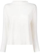 Lorena Antoniazzi Funnel Neck Jumper - White