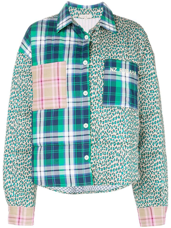 Natasha Zinko Patchwork Bomber Jacket - Multicolour